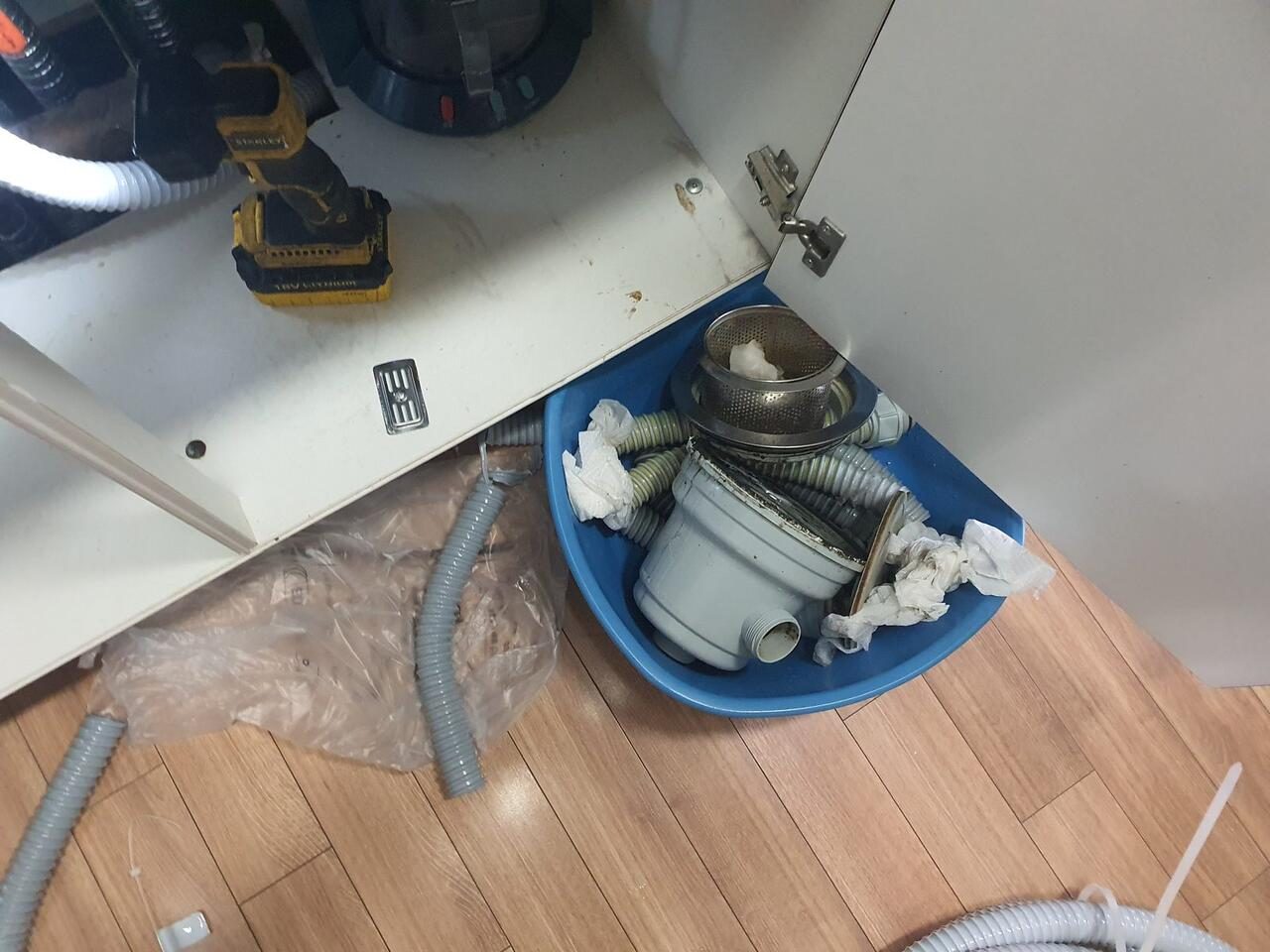 분리된 기존 오염 배수구